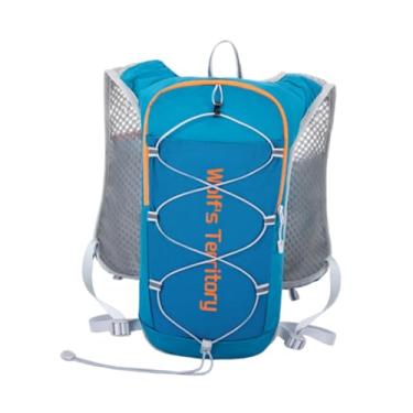 Imagem de UGPLM Colete de hidratação para corrida, mochila respirável, masculina e feminina, mochila leve para ciclismo de trilha, caminhadas ao ar livre e escalada, Azul