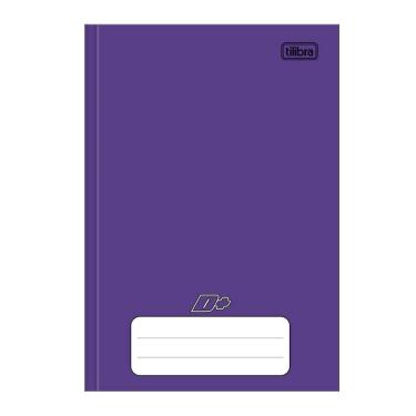 Imagem de Caderno brochura capa dura 1/4 96 fls D mais Roxo Tilibra