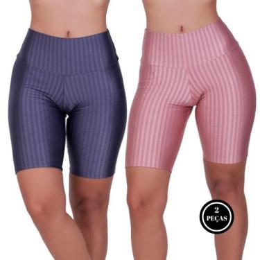 Imagem de Kit 2 Bermuda Fitness de Academia 3D Feminino Sofia- c10 KIT 2 BERMUDA