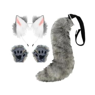 Imagem de Fantasia De Cosplay De Orelhas De Raposa De Pelúcia Feita À Mão, Acess