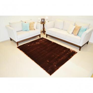 Imagem de Mini Capacho Life Confort Shaggy 50mm Chocolate 040x060 Cm