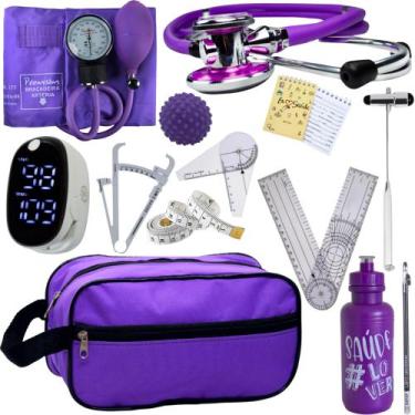 Imagem de Kit Fisioterapia Maleta Goniometro Martelo Buck Completo - Love Saude,