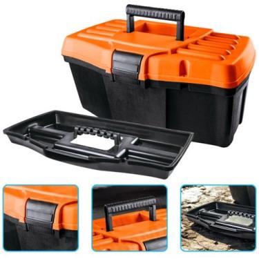 Imagem de Caixa Organizadora Para Ferramentas Parafusos com Bandeja Multiuso Pro