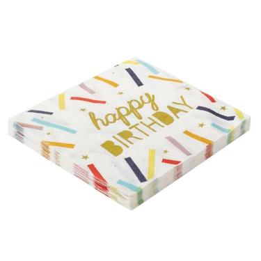 Imagem de Guardanapo De Papel Decorado 33Cm Folha Dupla Prata Festas (Happy Color)