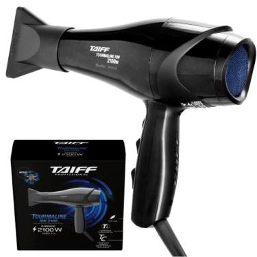 Imagem de Secador De Cabelo Taiff New Tourmaline Profissional 2100W, Preto, 220V