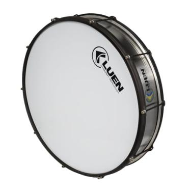 Imagem de Zabumba 15X22 Inox Escovado Natural Aro Chapa Preto Pele Leitosa 10 Afin - Brasil - Luen