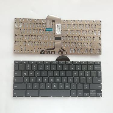 Imagem de Siakoocty Teclado de substituição de laptop EUA para HP Chromebook 11 G9 EE 11 G8 EE sem TrackPoint sem retroiluminação