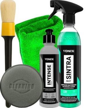Imagem de Kit Limpeza Interna Sintra Fast Intense Vonixx Pincel Toalha Karbox