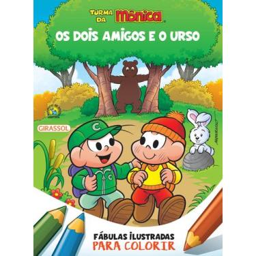Imagem de Livro - Turma da Mônica - Fábulas Ilustradas para Colorir - Os Dois Am