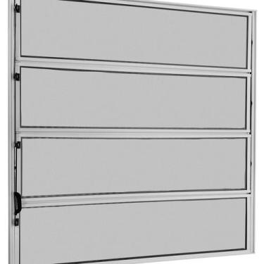 Imagem de Janela Basculante 1 Secção com Vidro Mini Boreal 80x80cm Ecosul Esquad