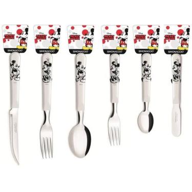 Imagem de Conjunto de Talheres Simonaggio Disney - Minnie e Mickey - 36 Pçs