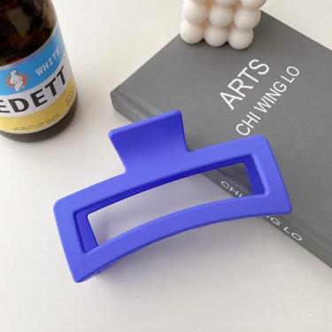 Imagem de Grampo de cabelo garra - 12,7 cm grande para cabelos grossos, longos e encaracolados, construção de plástico, aderência antiderrapante, opções vibrantes de várias cores, acessórios de cabelo para