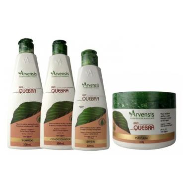 Imagem de Kit Arvensis Antiquebra Shampoo Condicionador Leave-in Mascara 250g