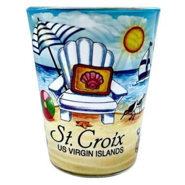 Imagem de Cadeira de praia St. Croix US Virgin Islands vidro para shot Caribe