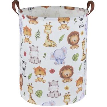 Imagem de Cesto de roupa suja Sanjiaofen Kids Animal Storage Cesta de algodão