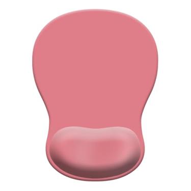 Imagem de Mouse pad de gel com descanso de pulso, mouse ergonômico côncavo com base de poliuretano antiderrapante e superfície lisa tapete de acessórios de mesa confortáveis para escritório, jogos em casa e
