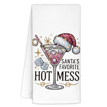 Imagem de Yhtrg Toalhas de cozinha martini de Natal 40,6 x 61 cm, presentes para amantes de martini, presentes de coquetel engraçados, toalhas de mão para carrinho de bar decorativo, toalha de chá com glitter