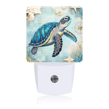 Imagem de Luz noturna de tartaruga marinha, plugue na parede, lâmpada de LED, luzes economizadoras de energia para homens e mulheres, lâmpada para quarto, banheiro, corredor