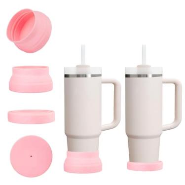 Imagem de CDYLDXG Bota de silicone para Stanley Cup, protetor de capa inferior antiarranhões e silencioso para copo Quencher de 850.5 g 1,134.0 g, serve para copos IceFlow 567.0 g 850.5 g e Hydro Flask 340.2