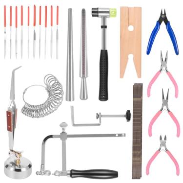 Imagem de Conjunto de ferramentas de serra de joalheiro versátil antideformação tamanho de anel 144 lâminas ferramenta de medição para ourivesaria, casa, loja, iniciante, profissional