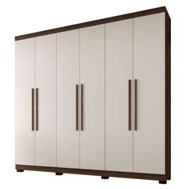Imagem de Guarda Roupa New Master 6 Portas 4 Gavetas 10 Prateleiras - Benetil