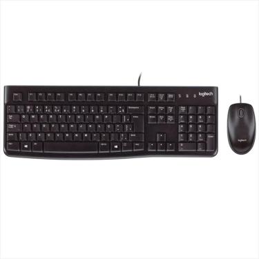 Imagem de Combo Teclado e Mouse com fio USB Logitech MK120