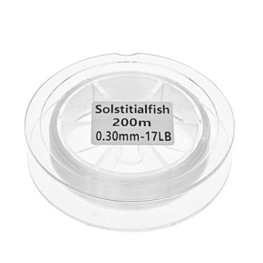 Imagem de Fio de pesca transparente de 1,8 m para pendurar, fio de pesca de monofilamento invisível de nylon transparente para artesanato, balões, artesanato, arame para pulseiras, colares, miçangas e