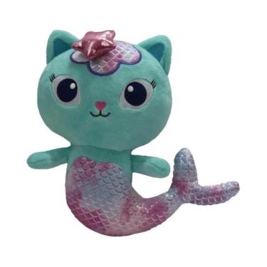 Imagem de Brinquedo De Pelúcia Gato Sorridente Gabby Dollhouse Animal De Estimaç