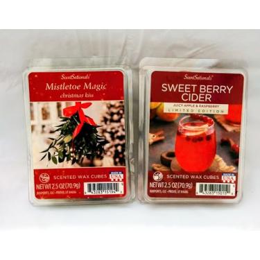 Imagem de Cera perfumada derretida, visco mágico e cidra de frutas doces, 12 cubos, pacote com 2