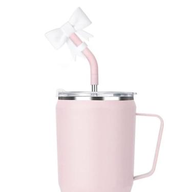 Imagem de Capa de canudo para Stanley Cup, capa de canudo de laço de silicone, protetor à prova de poeira, tampas reutilizáveis para beber, 10 mm para acessórios de tampa Stanley