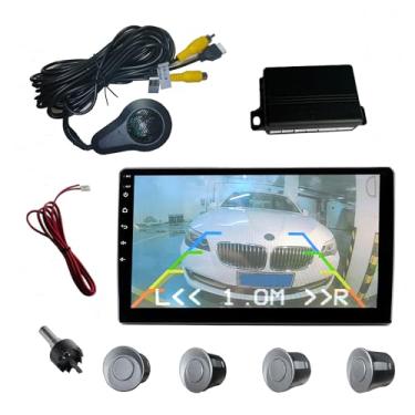 Imagem de SANDETOUN Kit de sensor de estacionamento kit de sensor de reserva sensor reverso para carro 18 opções de cores para sondas ajustável alarme volume profissional sensor de reversa para carro assistente
