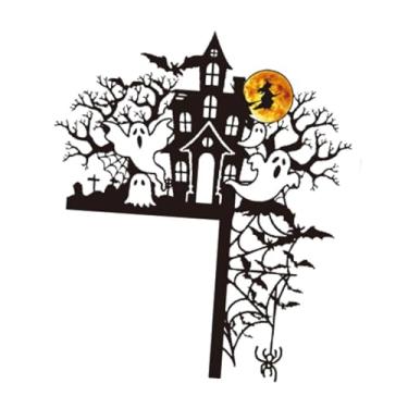 Imagem de FLCPJGV Adesivos de Parede E Janela de Halloween em PVC, Decorativos, Autoadesivos E Removíveis Sem Deixar Vestígios, Ideais para Quarto Infantil, Sala de Est, Style B, Tamanho real