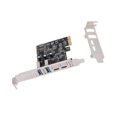 Imagem de GOWENIC Placa de Expansão PCIe para USB 3.2 Gen 1 Largura de Banda de 5 Gbps, 2 Portas Tipo C e 2 Portas Tipo A Adaptador PCI Express para Desktop, Placa USB PCIe PCI Express para Tipo
