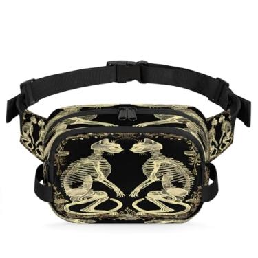 Imagem de Pochete de animais flamingo floresta para mulheres e homens com alça ajustável bolsa de cinto bolsa transversal bolsa de peito bolsa tiracolo bolsa tiracolo bolsa tiracolo, Cor 18