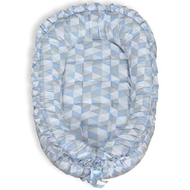 Imagem de Ninho Redutor de Berço para Bebê - Losango Azul