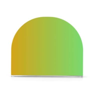 Imagem de Organizador de guardanapo acrílico gradiente verde amarelo, suporte de papel de toalha em forma de U para cozinha, serve para 50-60 guardanapos, suporte de toalha de mão de papel