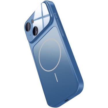 Imagem de Hovisi [Transforme-se em um iPhone 17] Capa magnética para iPhone 15 com protetor de lente de câmera, textura fosca, proteção à prova de choque de grau militar, capa de telefone ao ar livre para