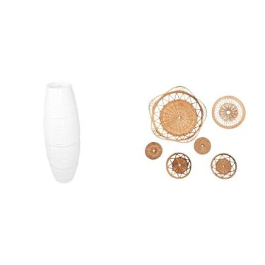 Imagem de Whtkoph Abajur Simples para Luminária de Chão, Protetor de Lâmpada, Acessórios Modernos, Capa Decorativa Suspensa, Ornamentos de Rattan Trançado, Artesanato.