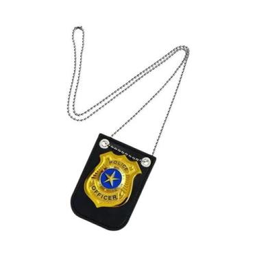 Imagem de Colar De Distintivo De Polícia De Moda Unissex Para Cosplay, Acessório