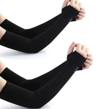 Imagem de Mangas De Proteção Solar Camufladas Para Braços, Luvas Longas De Dedos