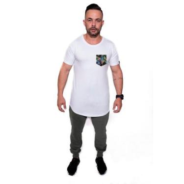 Imagem de Camiseta Longline confort Kruger's Concept Bolso False 02 - Masculino 