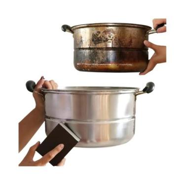 Imagem de Esponja Mágica Para Limpeza De Fundo De Panelas, Escova Para Remoção D