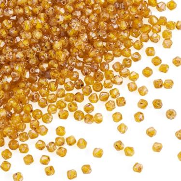 Imagem de Contas de vidro bicone de 50 g 4 mm tinta de cozimento contas soltas de vidro de cristal facetado para fazer joias faça você mesmo artesanato colar pulseira brinco sino vento suncatchers ornamento