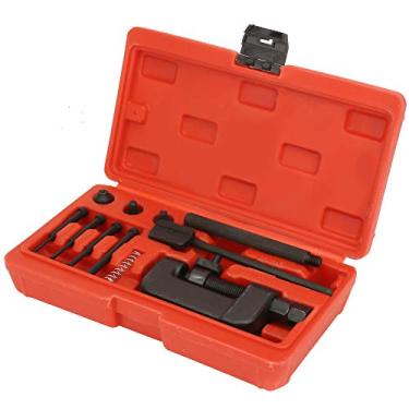 Imagem de aqxreight Disjuntor de Corrente Divisor Link Rebitador Kit de Ferramentas de Reparo de Rebitagem para Motocicleta e 428 a 520 e 2 e Reparo Dividindo As Correntes para Ferramentas Disjuntor de