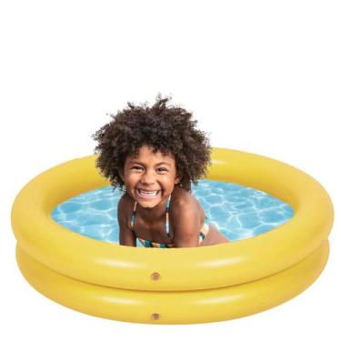 Imagem de Piscina infantil inflável de 46 litros 76x20cm de 1 a 3 anos compacta 