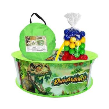 Imagem de Piscina De Bolinha Dinossauro Kit Com 100 Bolinhas  Dm Toys