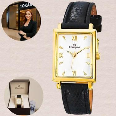Imagem de Relógio Champion Social Quartz CH20208J Feminino Caixa Dourada Mostrad