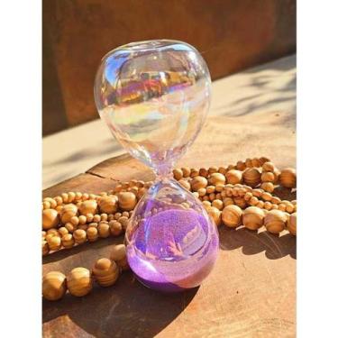 Imagem de Ampulheta Decorativa de Vidro Fruta Cor 15 ou 30 Minutos Relógio de Ar