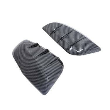 Imagem de Fibra de carbono espelho retrovisor lateral do carro capa porta espelho escudo guarnição acessórios do carro Compatível com toyota grand highlander 2024-2025(Carbon Fiber)