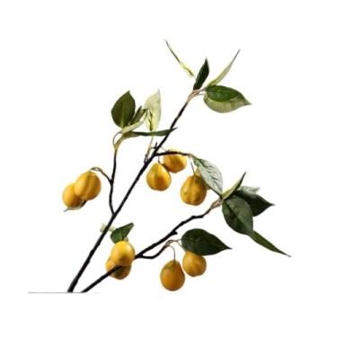 Imagem de Flores artificiais para decoração doméstica, simulação de frutas, ramo de frutas, sala de estar, mesa de jantar, arranjo de flores, flores, flores, plantas e flores artificiais